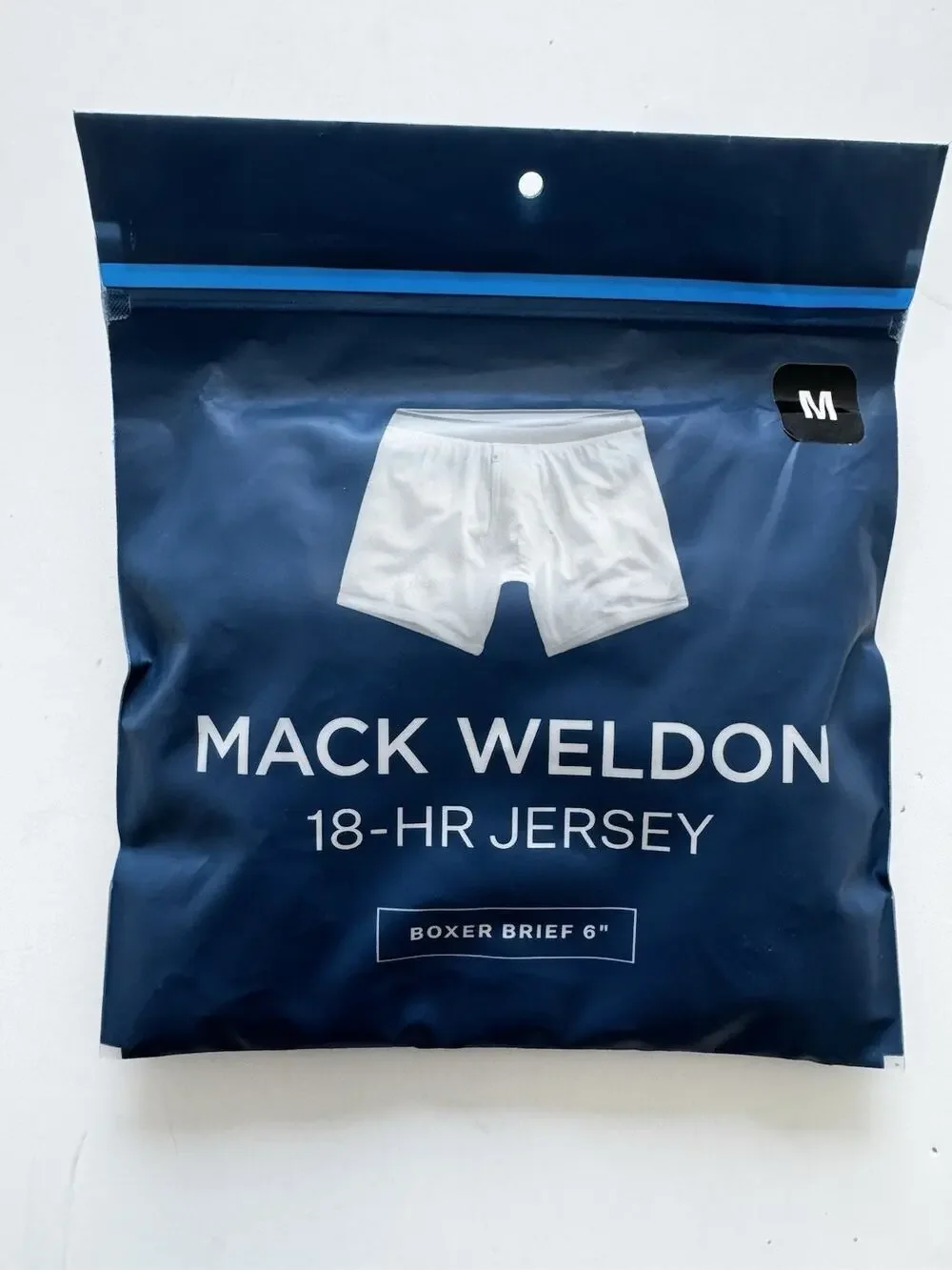 Mack Weldon Men's 18-Hour Jersey Boxer Briefs,True Black Medium